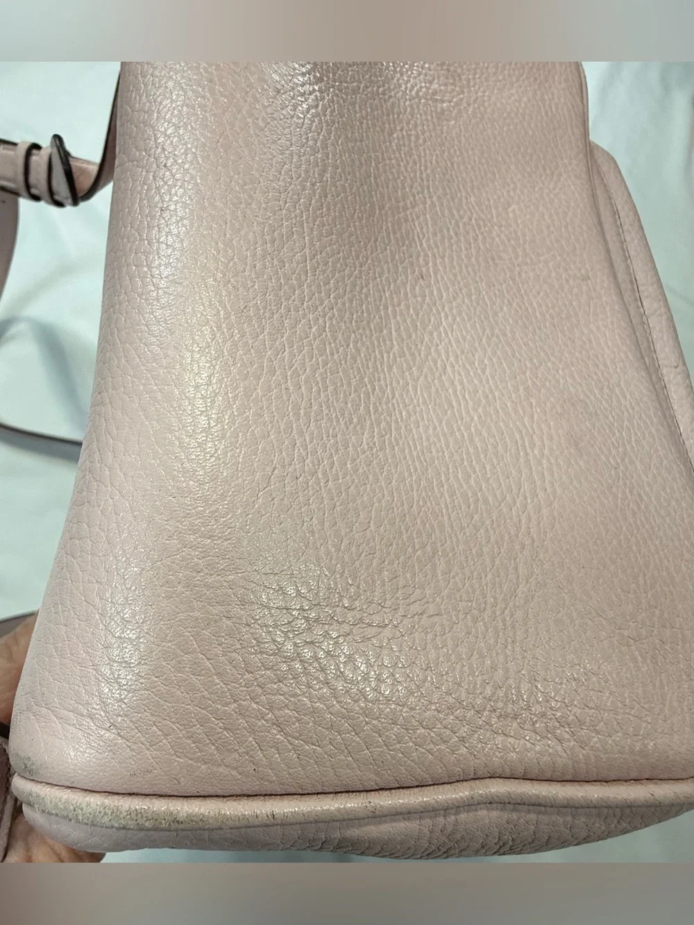 kate spade Pale Pink Pebbled Leather  Backpack